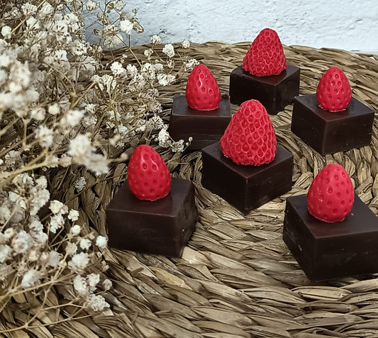 Wax Melts Gourmet     "Brownie Almendrado & Fresas"